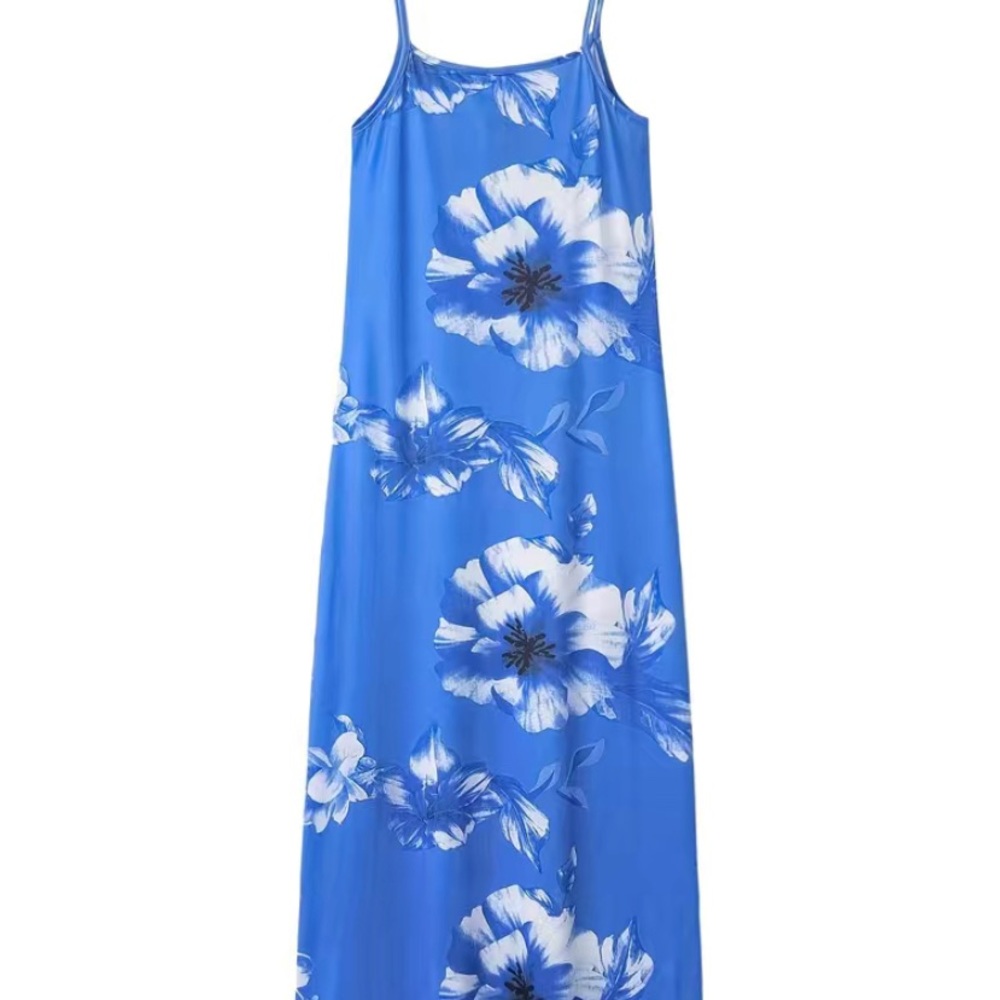 Sleeveless Floral Print Beach Dress - Picture 2 of 2
